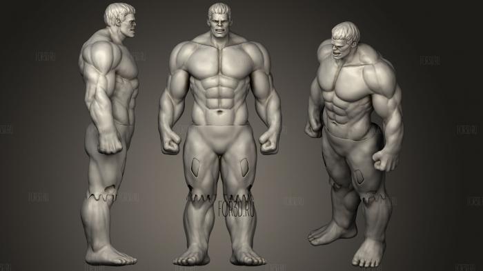 Hulk Fan Art stl model for CNC